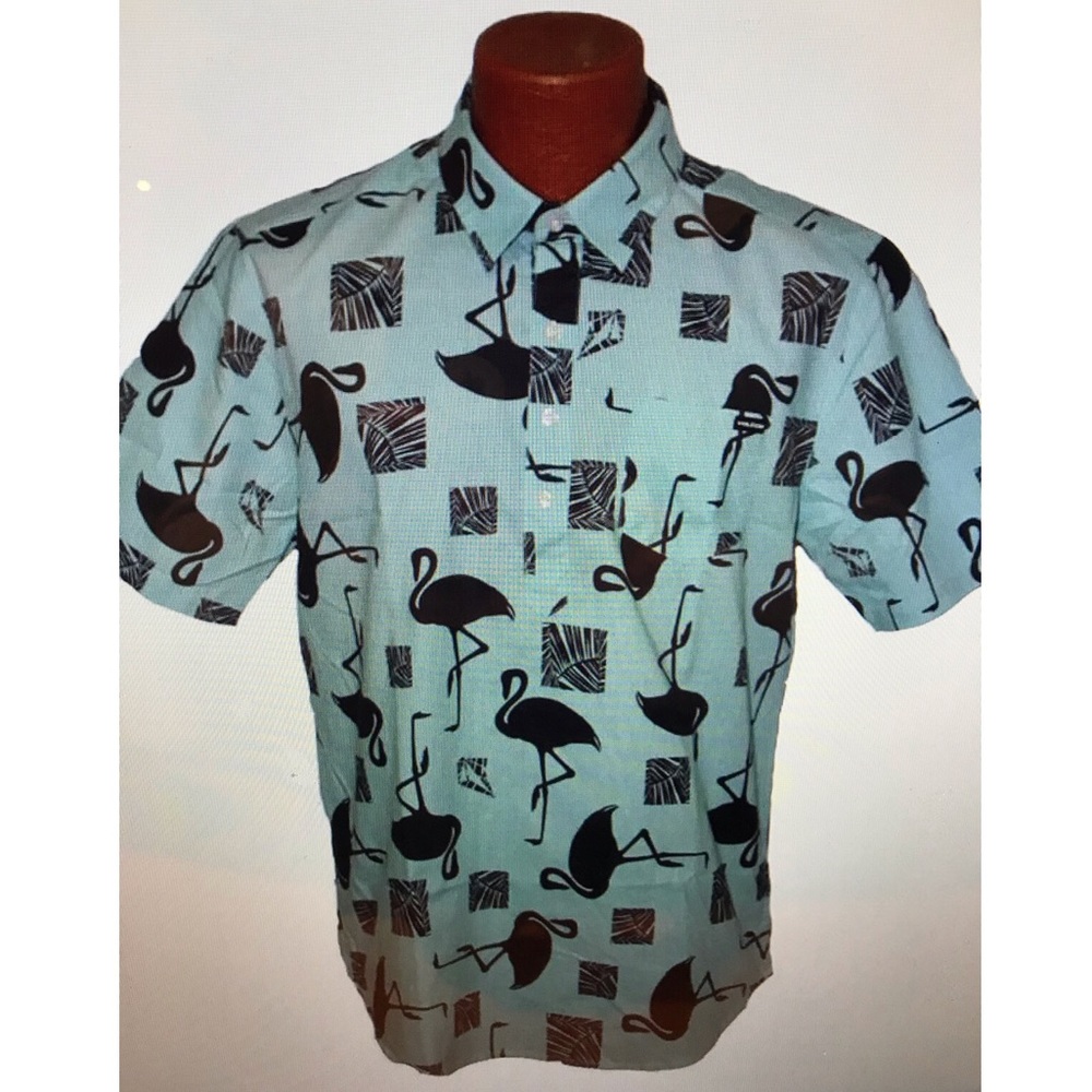 Volcom Hawaiian Flamingo Shirt